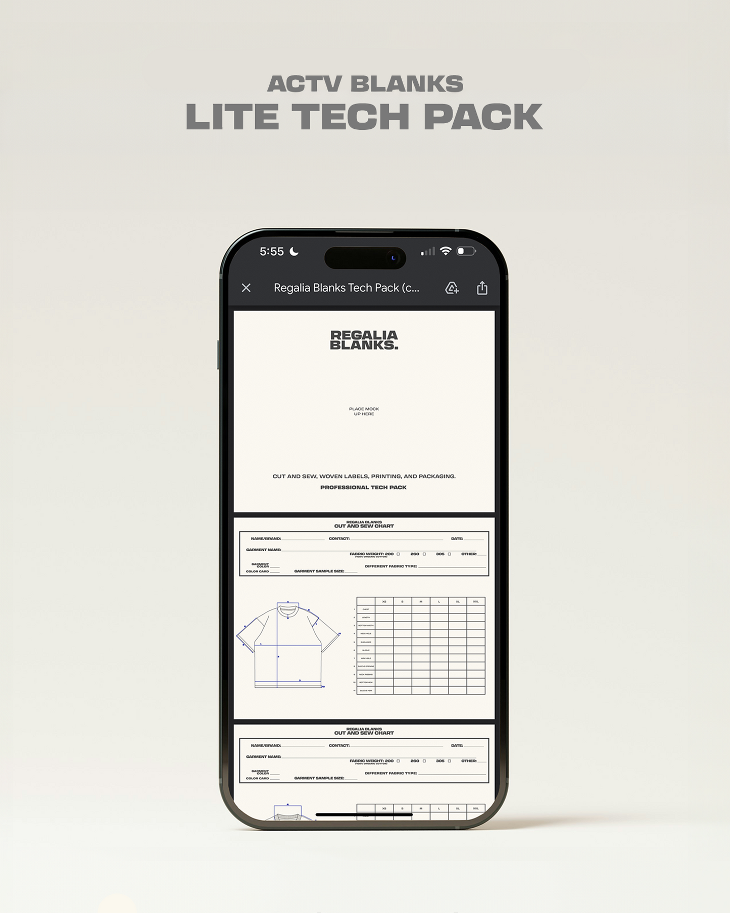 ACTV Printing and Customization Tech Pack
