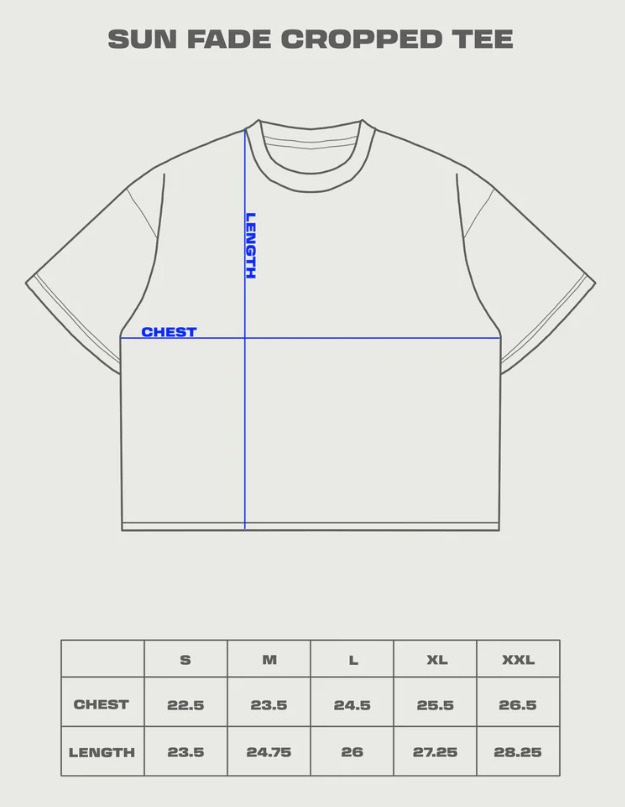 Cropped Sun Fade T-Shirt