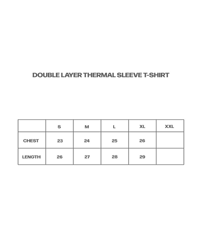 Double Layer Thermal Sleeve T-Shirt